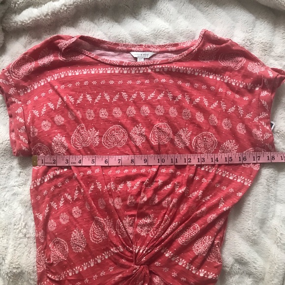 Lucky brand shirt top small new knotted front NWT - Picture 9 of 10